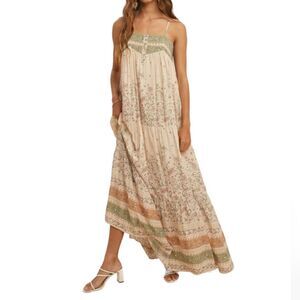 IN‎ LOOM Women's Bohemian Maxidress Size Medium Border Print